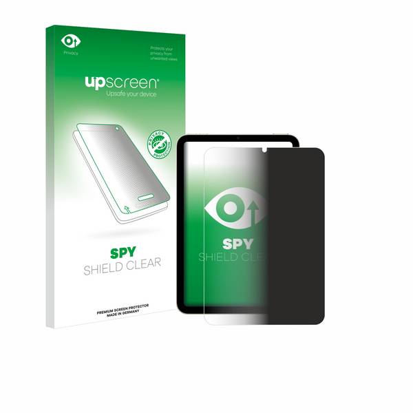 upscreen Blickschutzfolie für Apple iPad Mini 6 WiFi 2021 Anti-Spy Privacy Blaulichtschutz Sichtschutzfolie