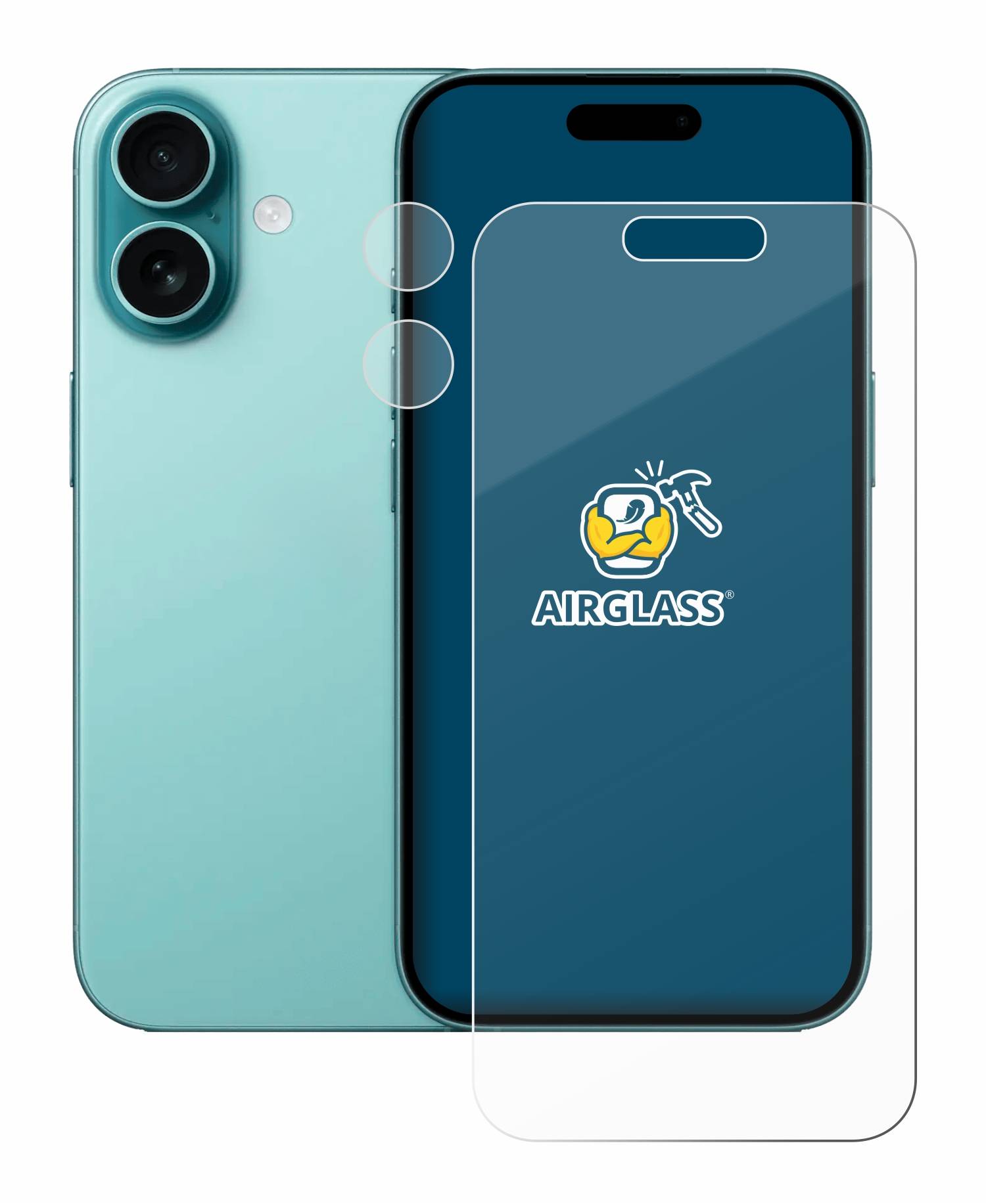 BROTECT Schutzglas für Apple iPhone 16 (Display+Kamera) Schutzfolie Panzer Folie Glas Display Schutz klar-4