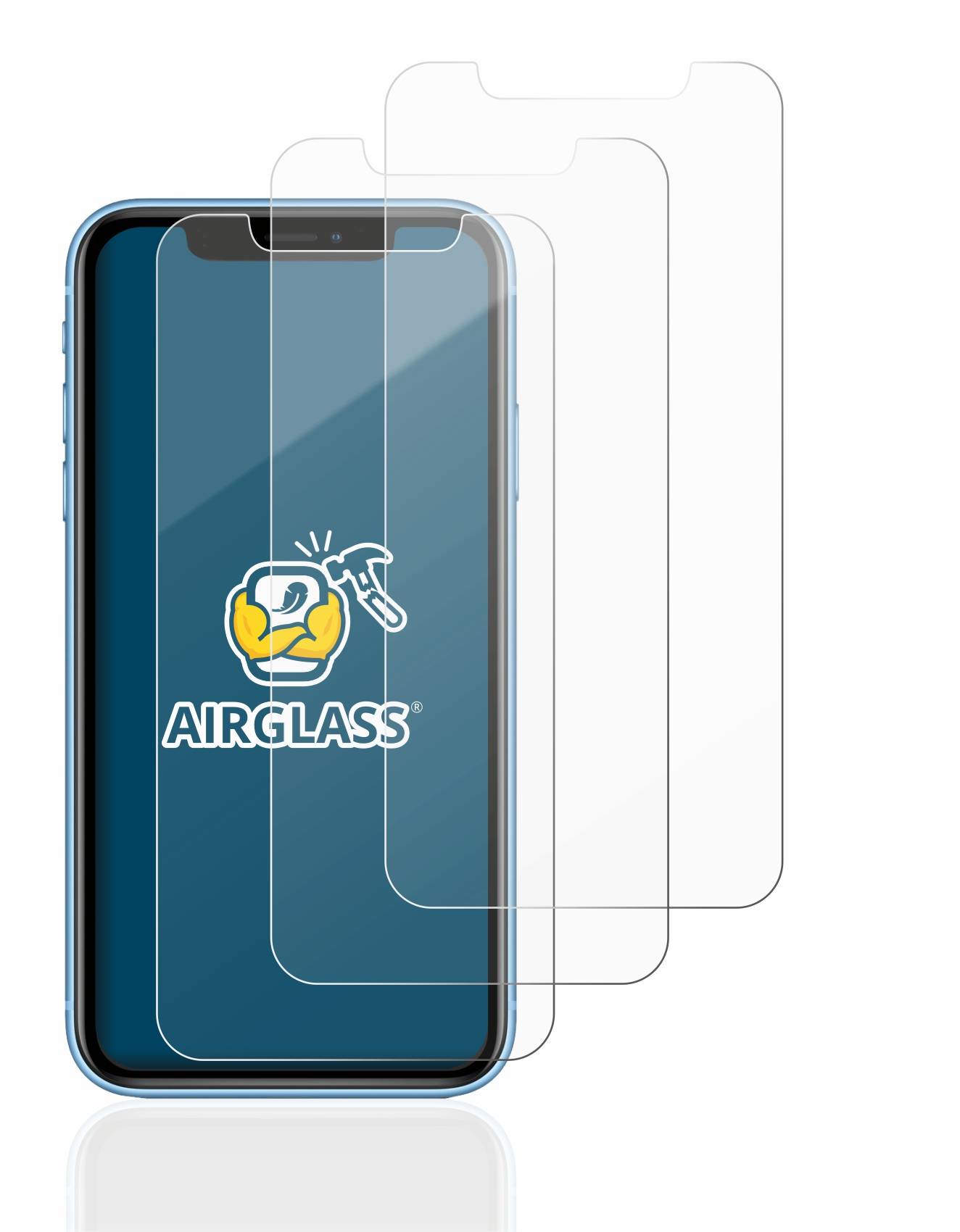 3x BROTECT Schutzglas für Apple iPhone XR / 11 Schutzfolie Panzer Folie Glas Display Schutz klar-4
