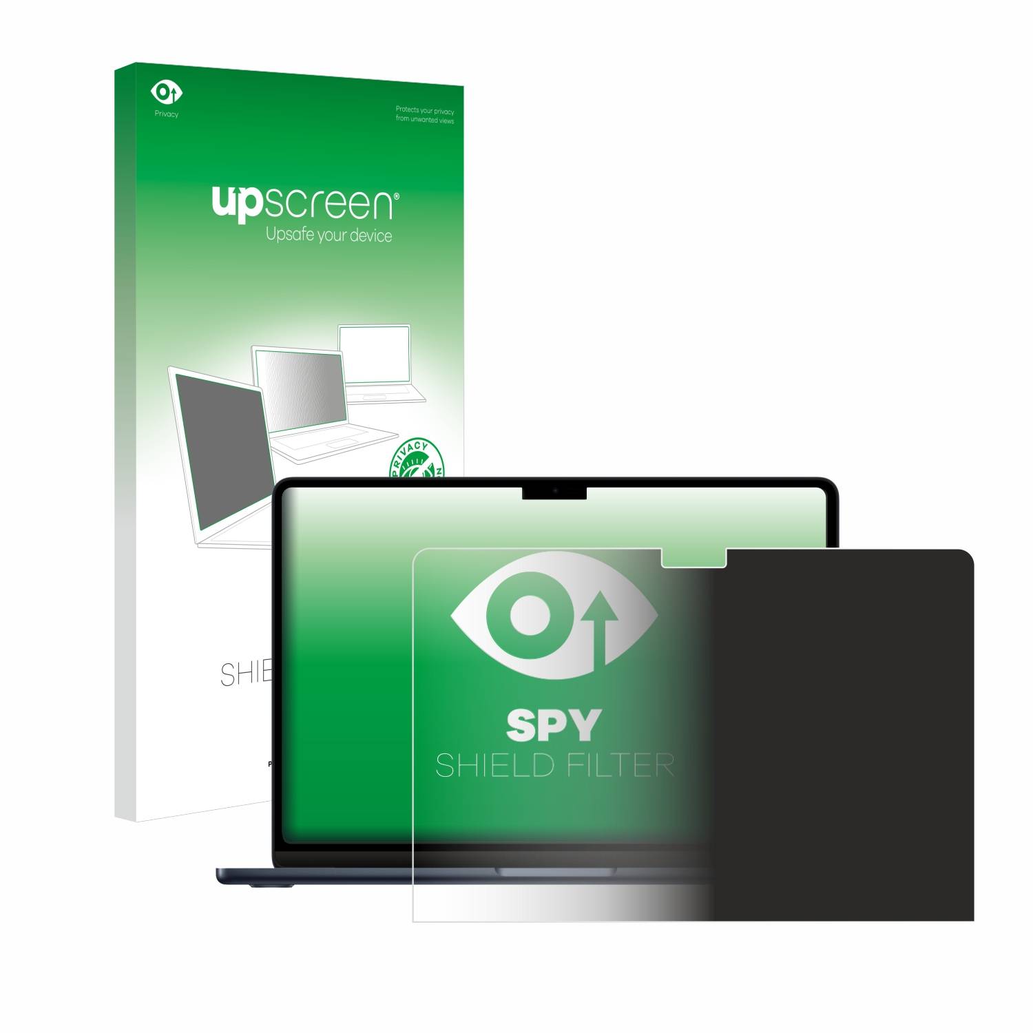 upscreen Blickschutzfilter für Apple MacBook Air 13" M2 2022 Blaulichtfilter Sichtschutz Privacy Anti Spy abnehmbar-0