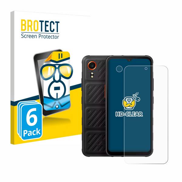 6x BROTECT Schutzfolie für Samsung Galaxy XCover 7 (Display+Kamera) Folie Klar Transparent