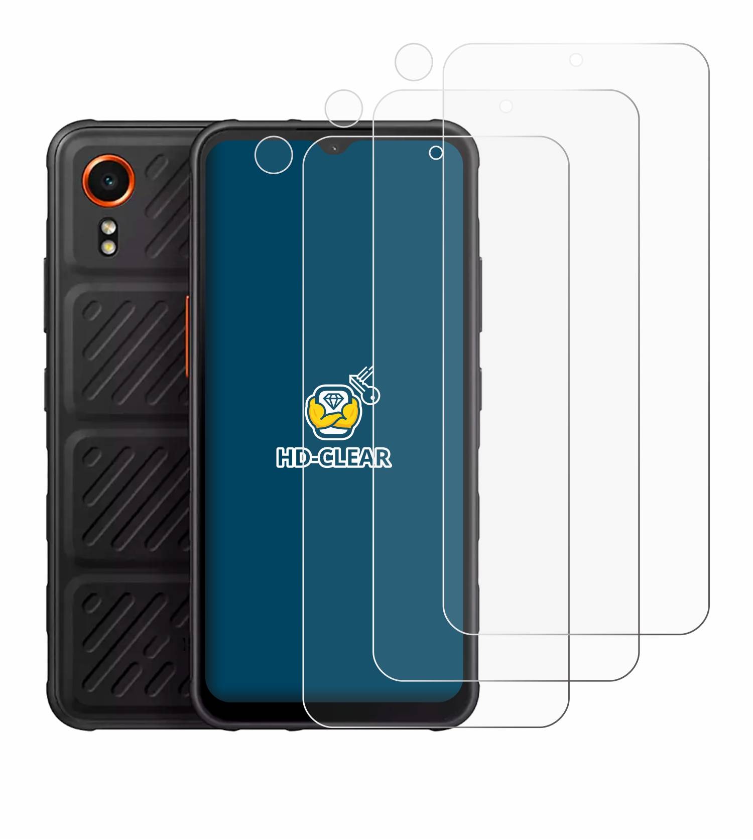 6x BROTECT Schutzfolie für Samsung Galaxy XCover 7 (Display+Kamera) Folie Klar Transparent-3
