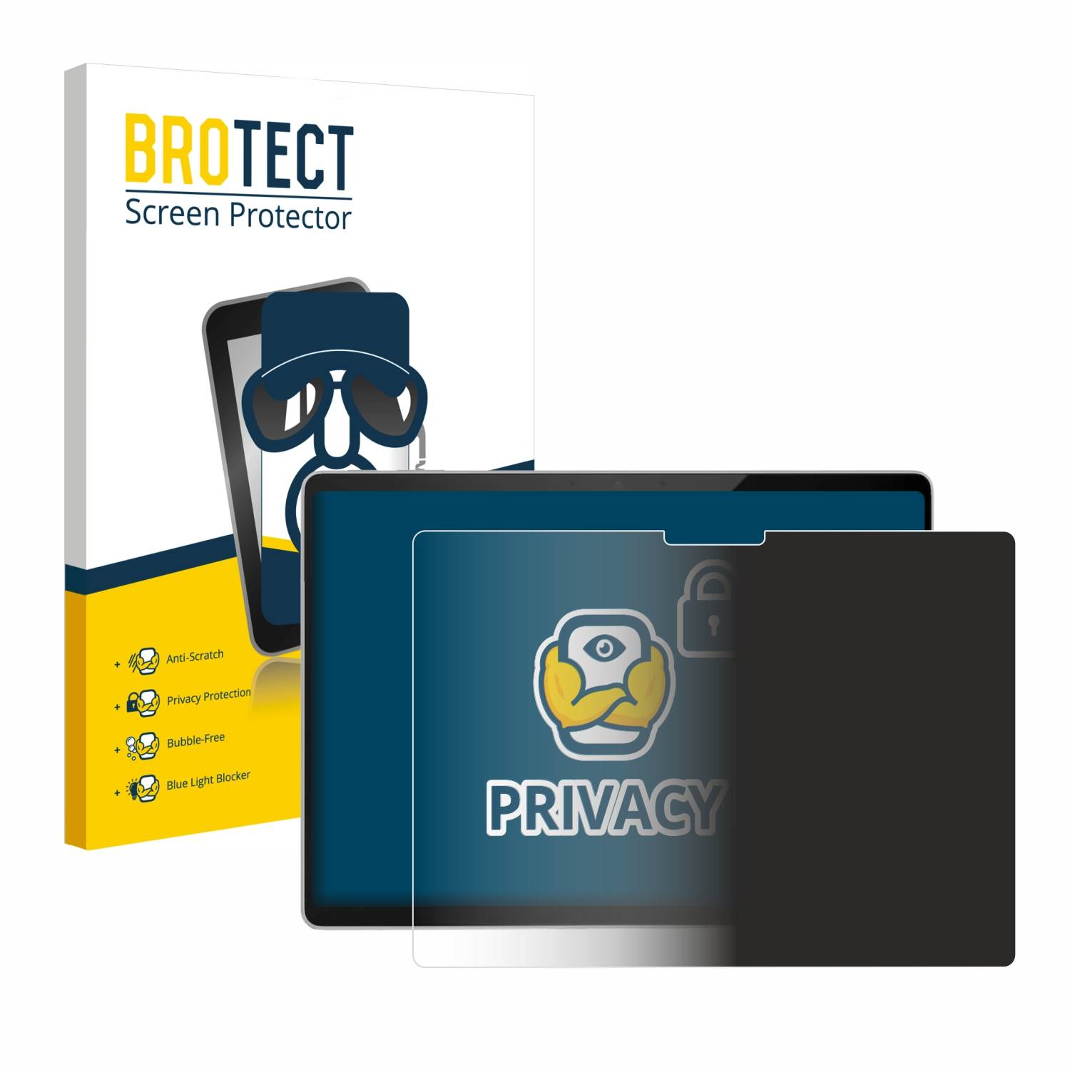 BROTECT Blickschutzfolie für Microsoft Surface Pro 9 / 10 / 11 Anti-Spy Privacy Blaulichtschutz Sichtschutzfolie-0