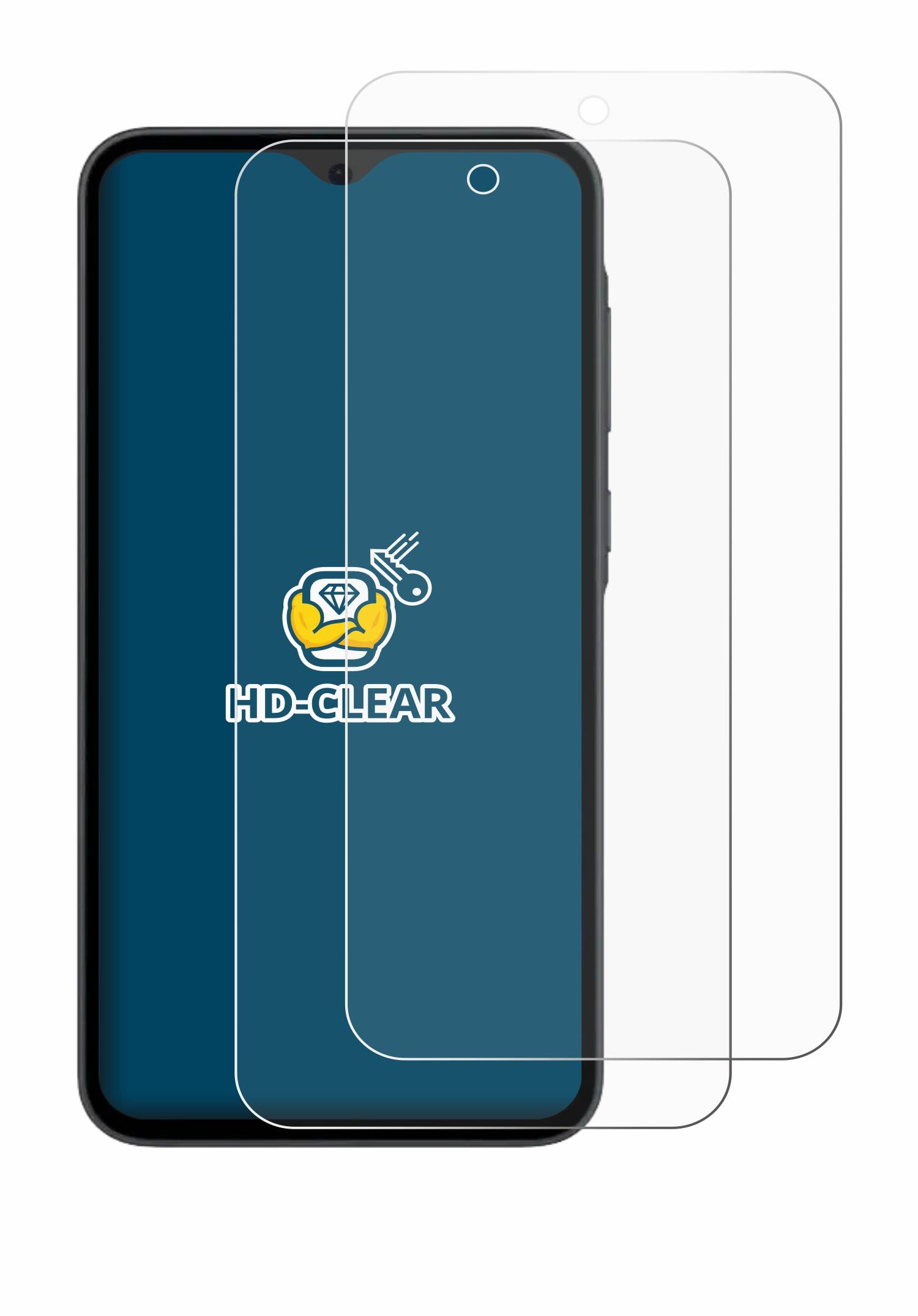 2x BROTECT Schutzfolie für Samsung Galaxy A35 5G Folie Klar Transparent-3