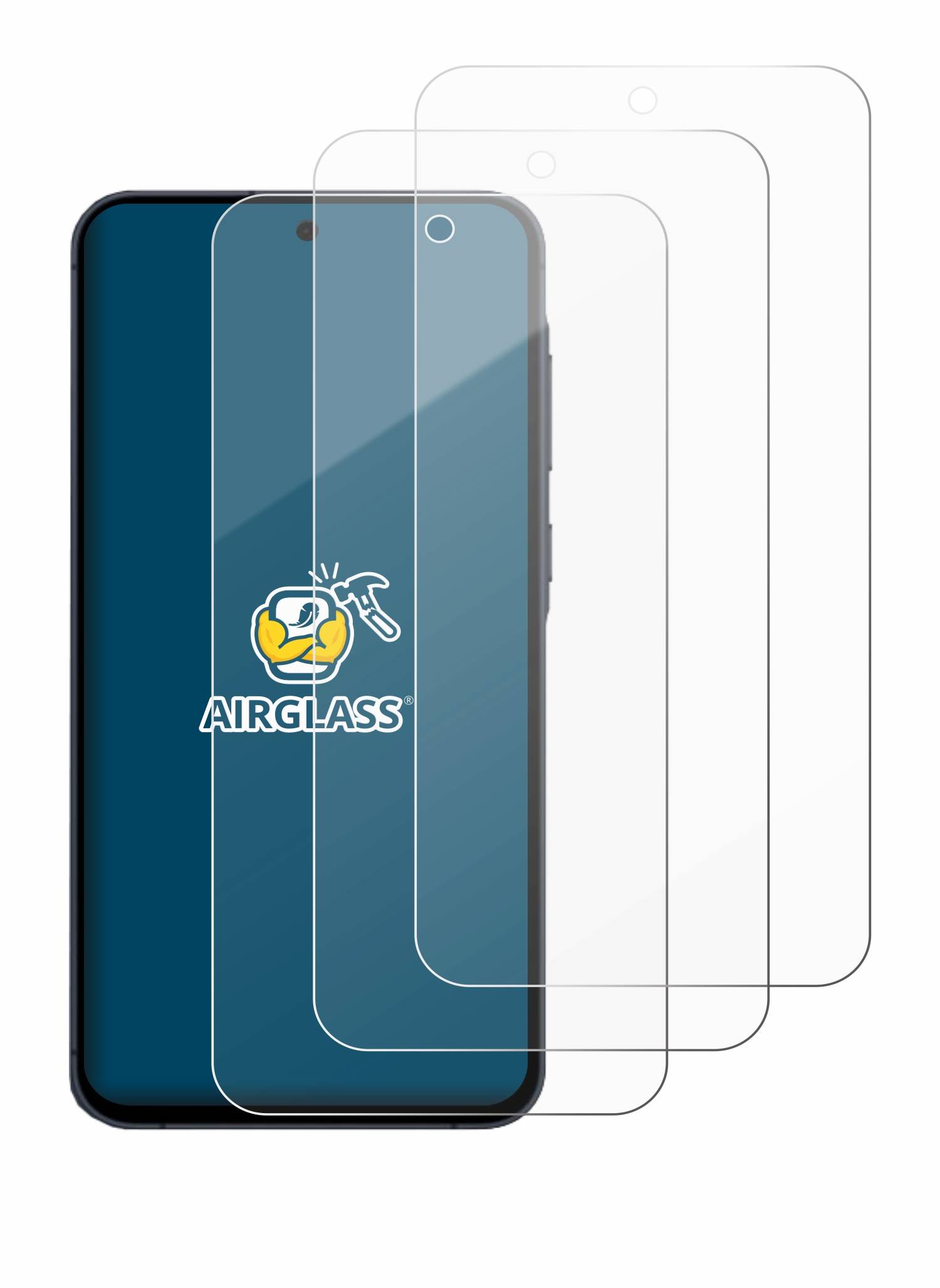3x BROTECT Schutzglas für Samsung Galaxy A55 5G Schutzfolie Panzer Folie Glas Display Schutz klar-4