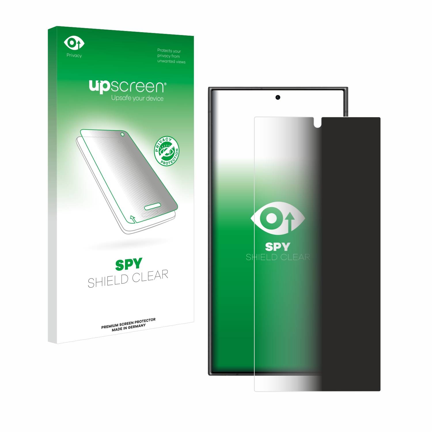 upscreen Blickschutzfolie für Samsung Galaxy S24 Ultra (case-friendly) Anti-Spy Privacy Blaulichtschutz-0