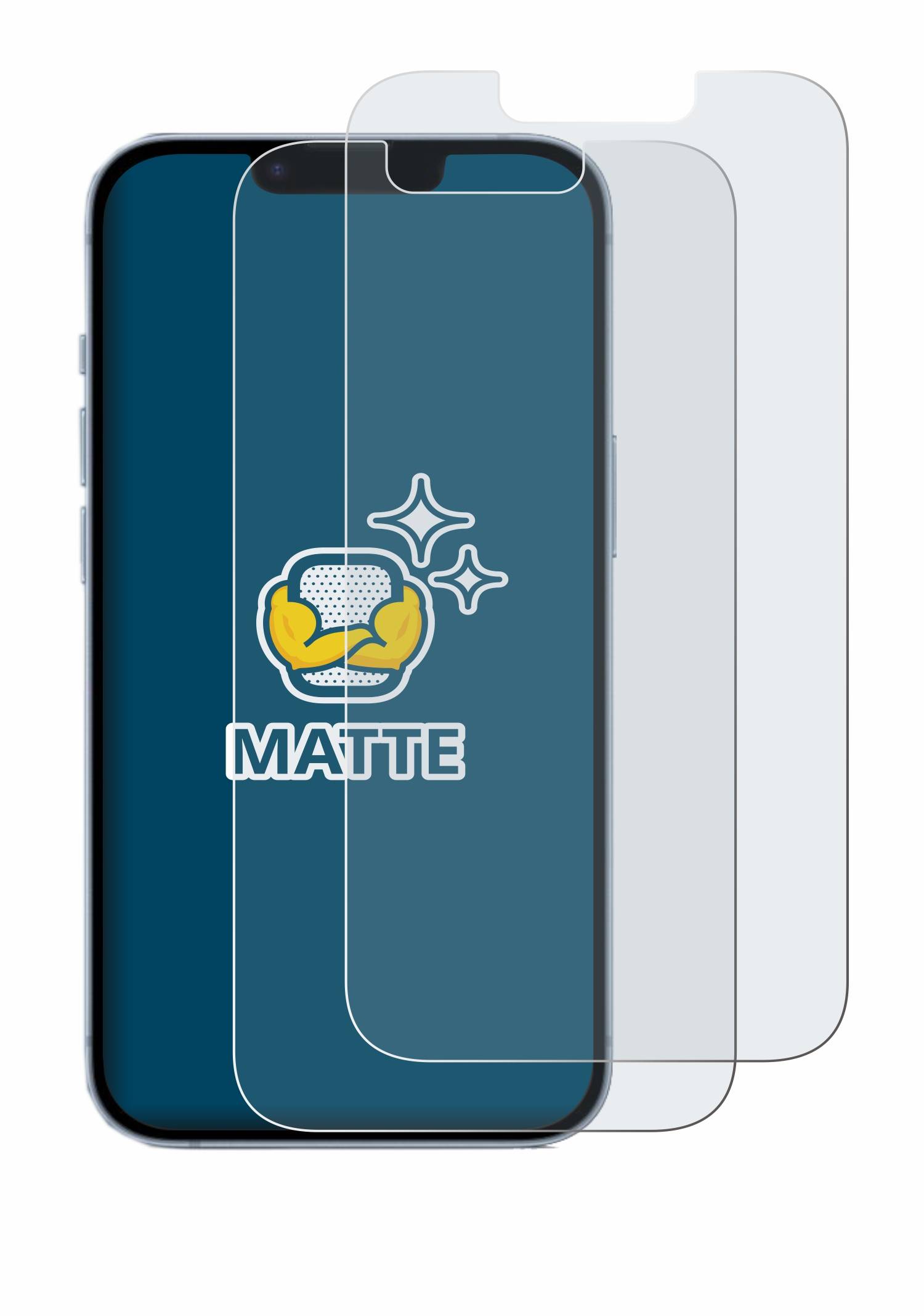 2x BROTECT Schutzfolie für Apple iPhone 14 Folie Matt Entspiegelt-3