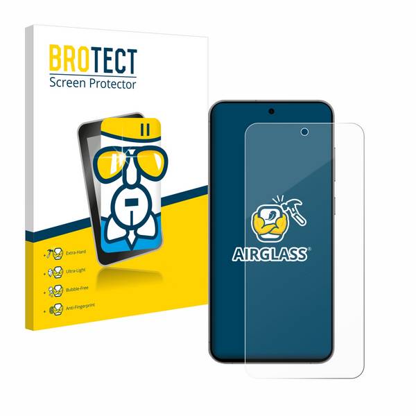BROTECT Schutzglas für Samsung Galaxy S24 FE Schutzfolie Panzer Folie Glas Display Schutz klar