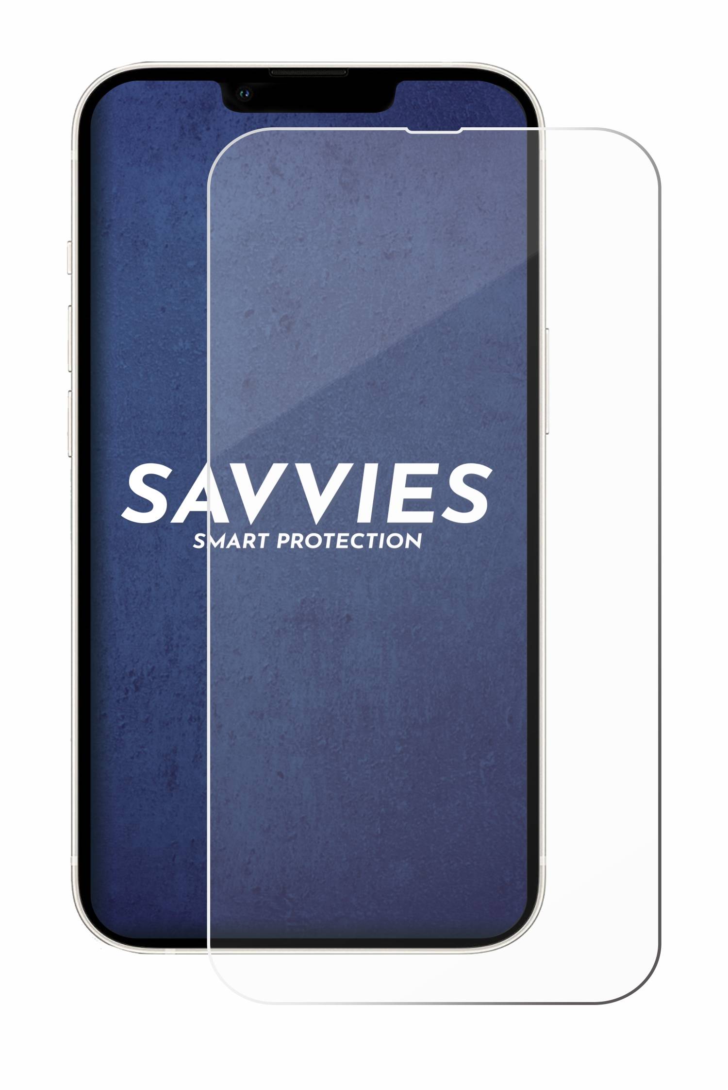 Savvies Schutzglas für Apple iPhone 13 / 13 Pro Echtglas 9H-Härte klar-4