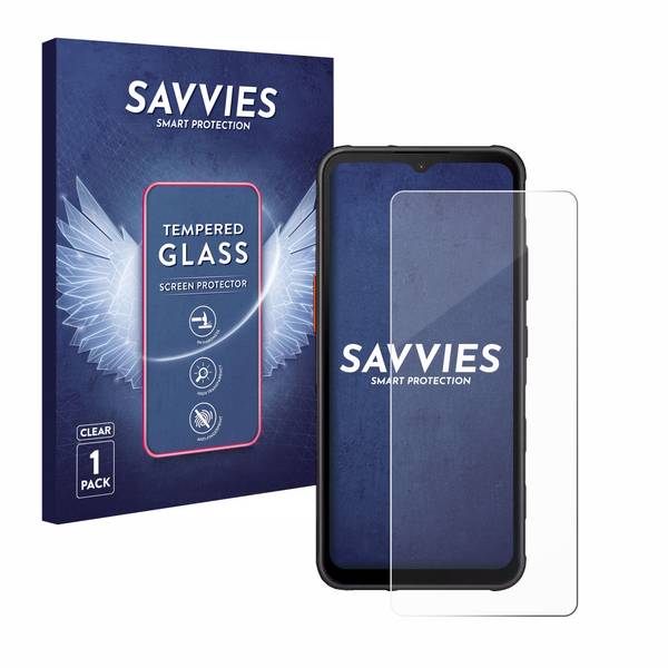 Savvies Schutzglas für Samsung Galaxy XCover 7 / 7 Pro Echtglas 9H-Härte klar