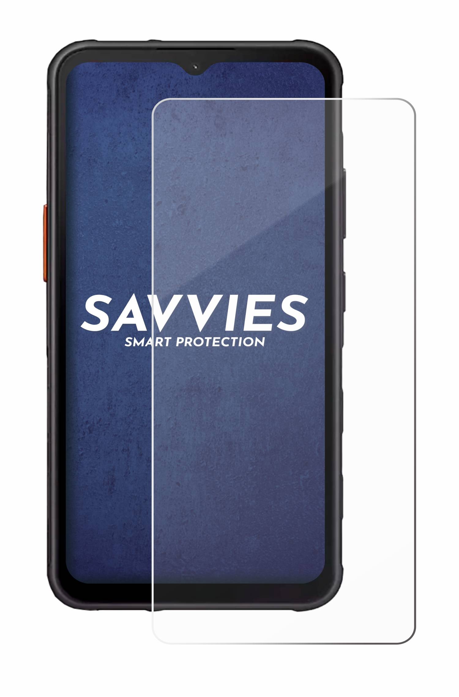Savvies Schutzglas für Samsung Galaxy XCover 7 / 7 Pro Echtglas 9H-Härte klar-4