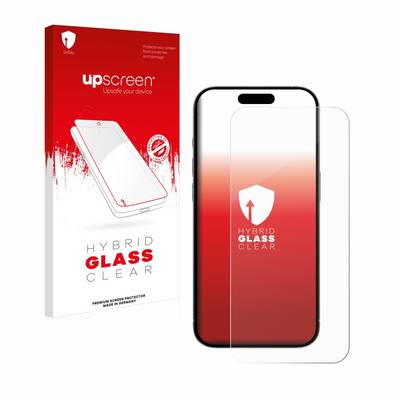 upscreen Schutzglas für Apple iPhone 15 Pro Max Schutzfolie Panzer Folie Glas Display Schutz klar-0