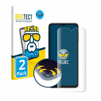 2x BROTECT Flex Fullscreen Schutzfolie für Samsung Galaxy A23 5G Full-Screen 3D Curved Transparent-0