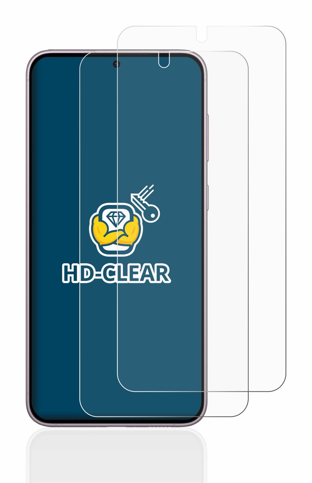 2x BROTECT Schutzfolie für Samsung Galaxy S23 Folie Klar Transparent-3