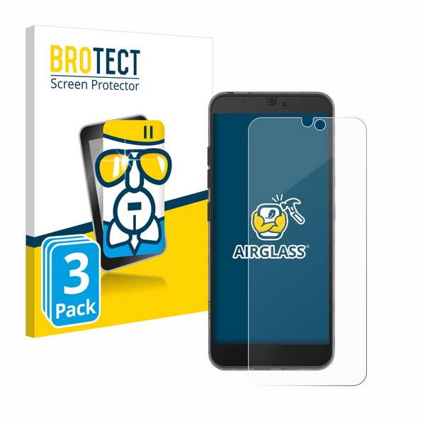3x BROTECT Schutzglas für Fairphone 3 Schutzfolie Panzer Folie Glas Display Schutz klar