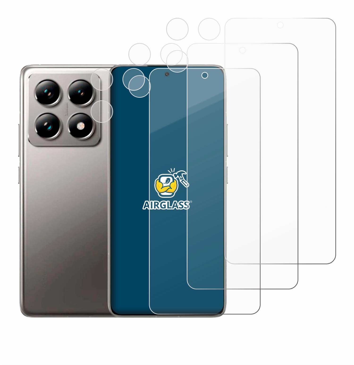 3x BROTECT Schutzglas für Xiaomi 14T (Display+Kamera) Schutzfolie Panzer Folie Glas Display Schutz klar-4