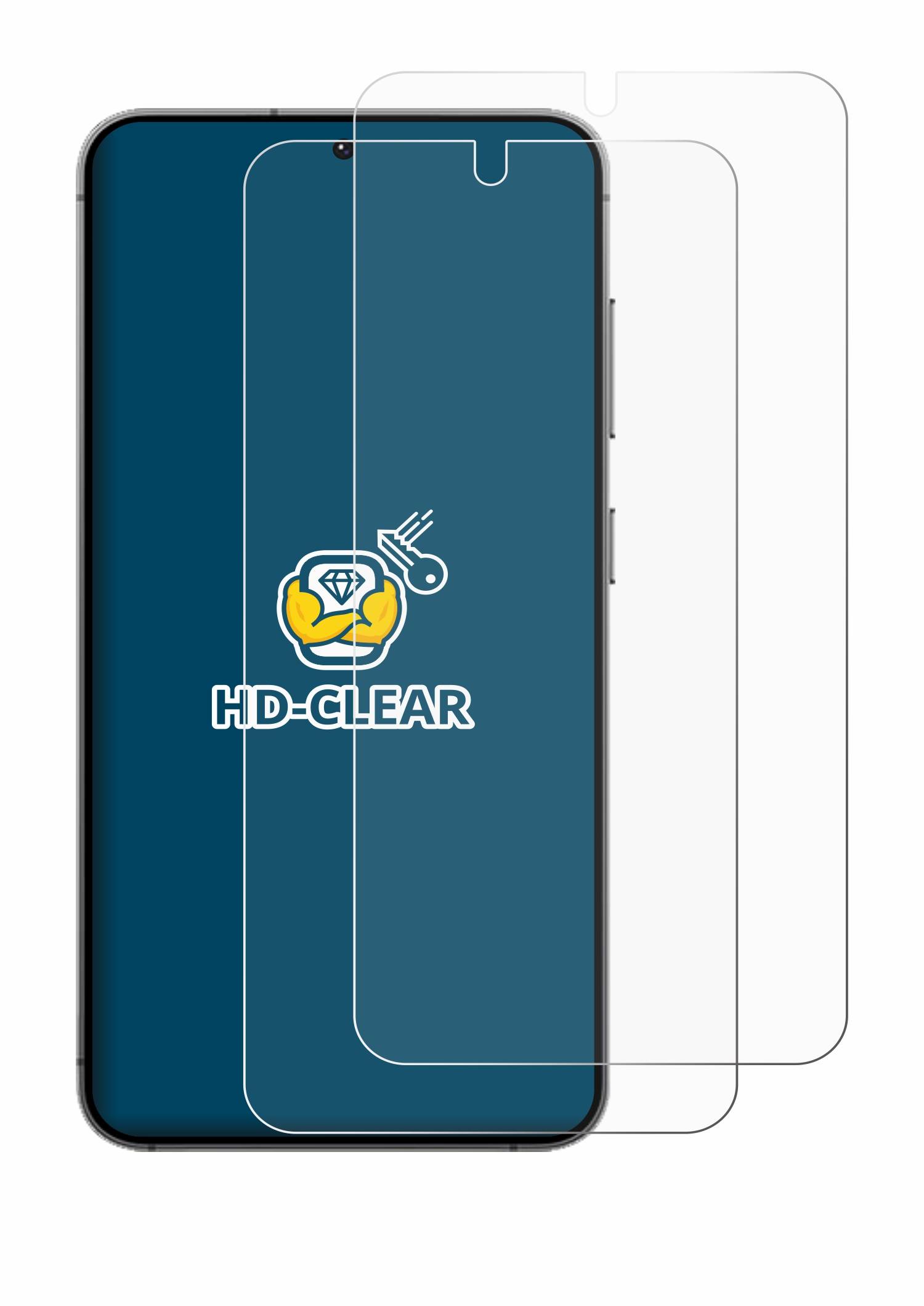 2x BROTECT Schutzfolie für Samsung Galaxy S24 / S25 Folie Klar Transparent-3