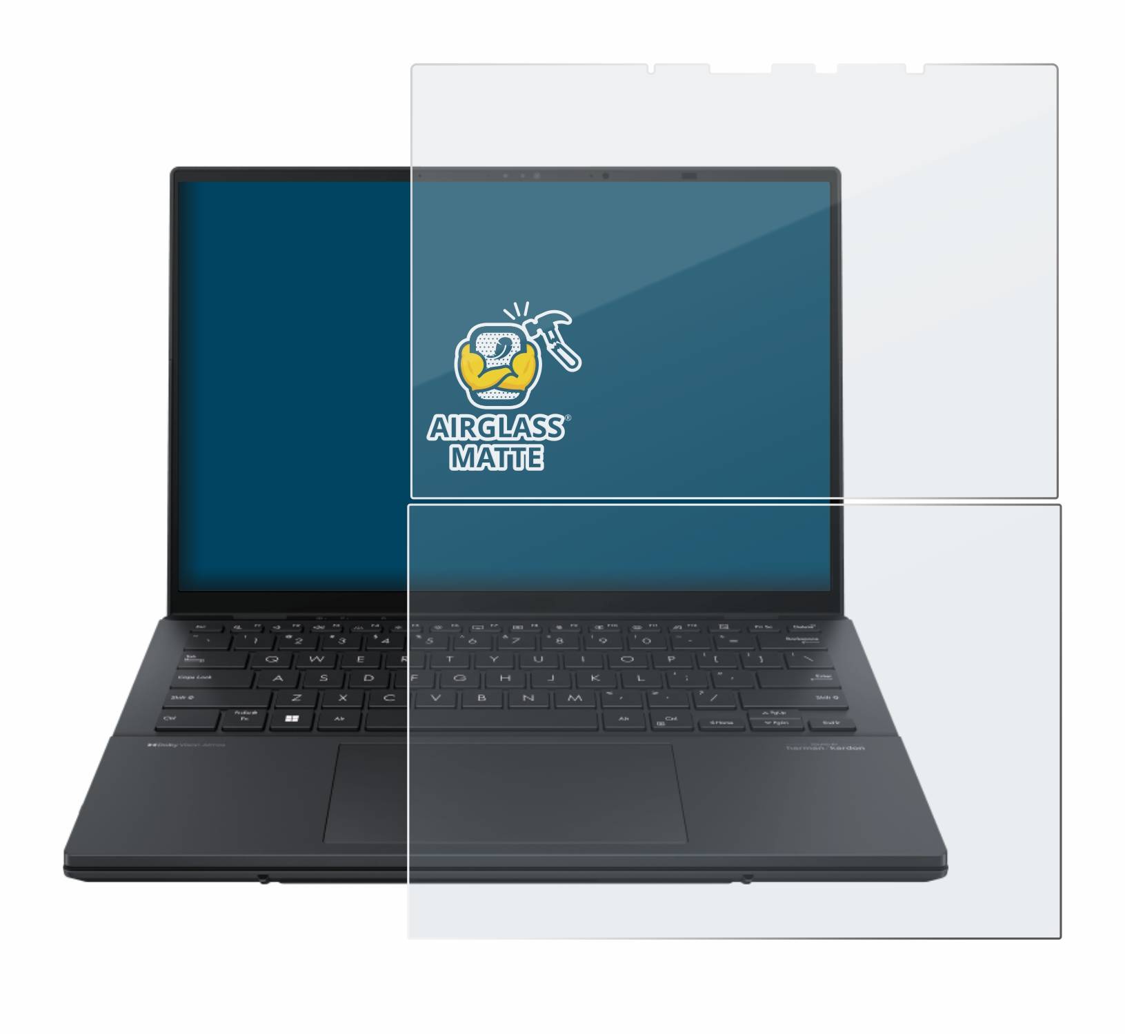 BROTECT Entspiegelungs Schutzglas für ASUS ZenBook Duo OLED 2024 UX8406 Schutzfolie Panzer Folie Glas Schutz matt-4