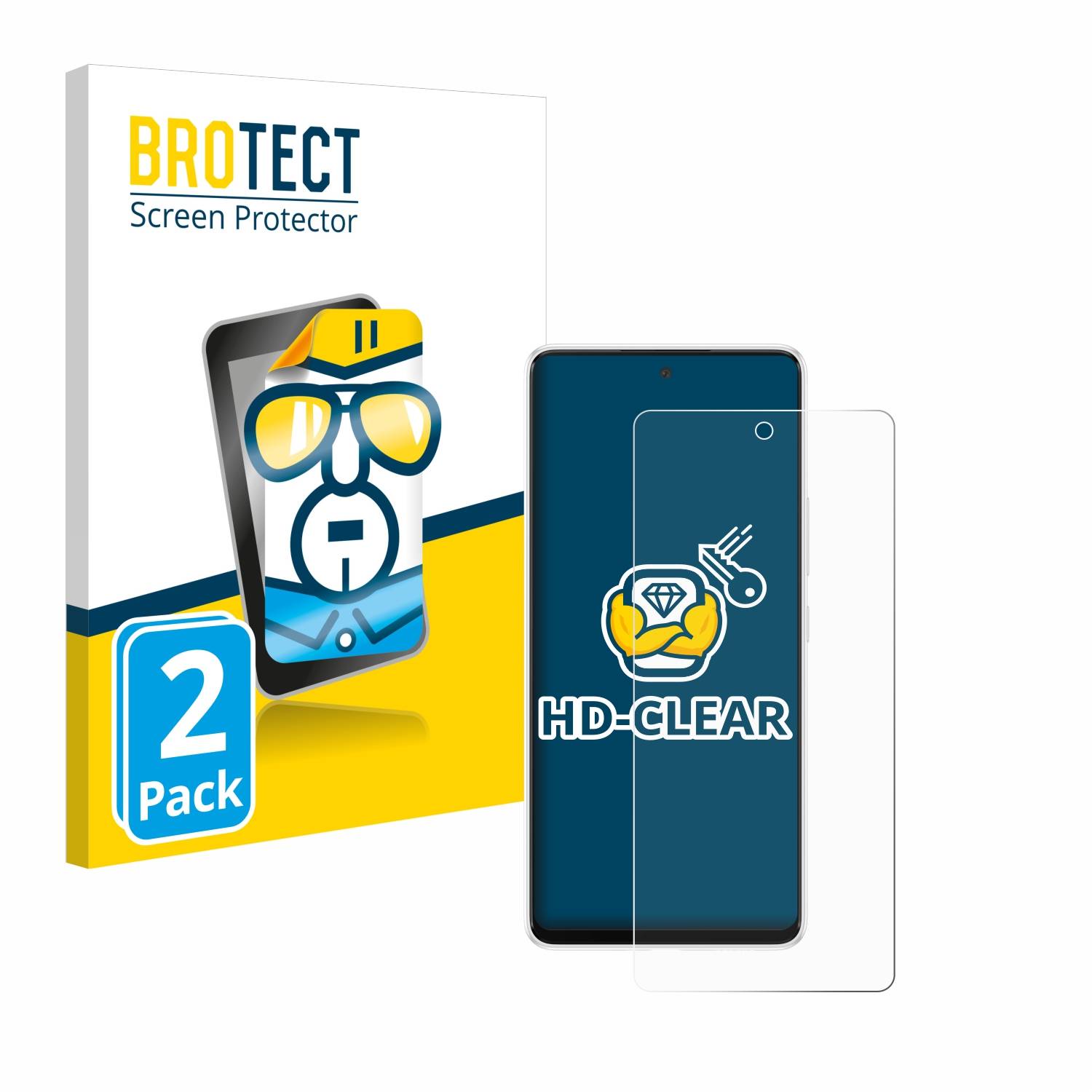 2x BROTECT Schutzfolie für Samsung Galaxy A53 5G Folie Klar Transparent-0