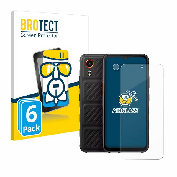 6x BROTECT Schutzglas für Samsung Galaxy XCover 7 (Display+Kamera) Schutzfolie Panzer Folie Glas Display Schutz klar