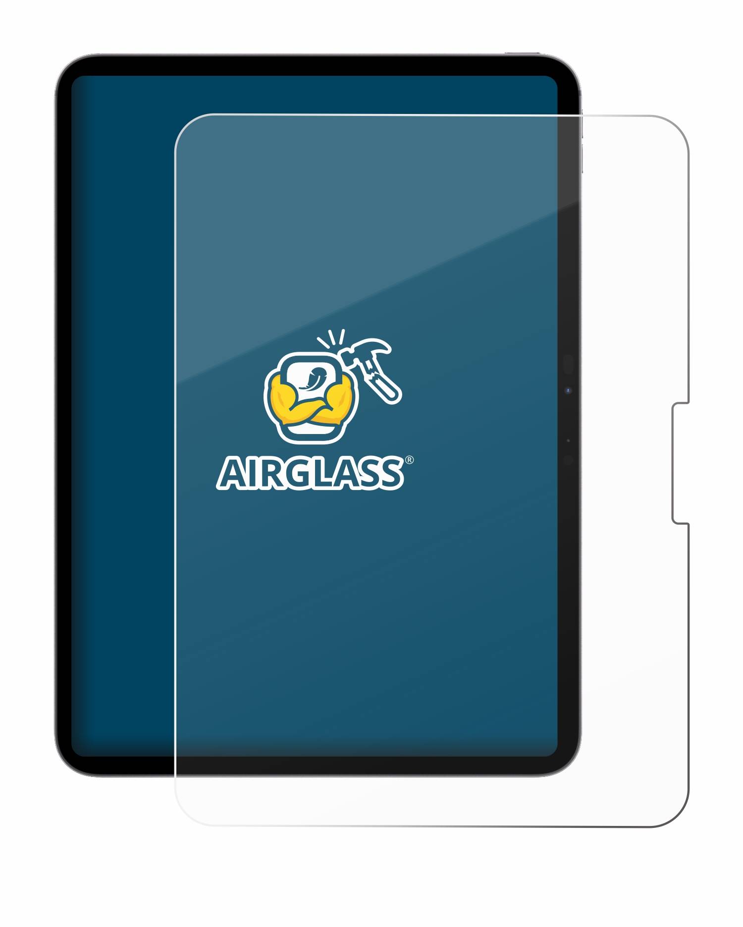 BROTECT Schutzglas für Apple iPad Pro 11" 2024 / 2025 Schutzfolie Panzer Folie Glas Display Schutz klar-4