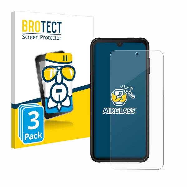 3x BROTECT Schutzglas für Samsung Galaxy XCover 6 Pro Schutzfolie Panzer Folie Glas Display Schutz klar