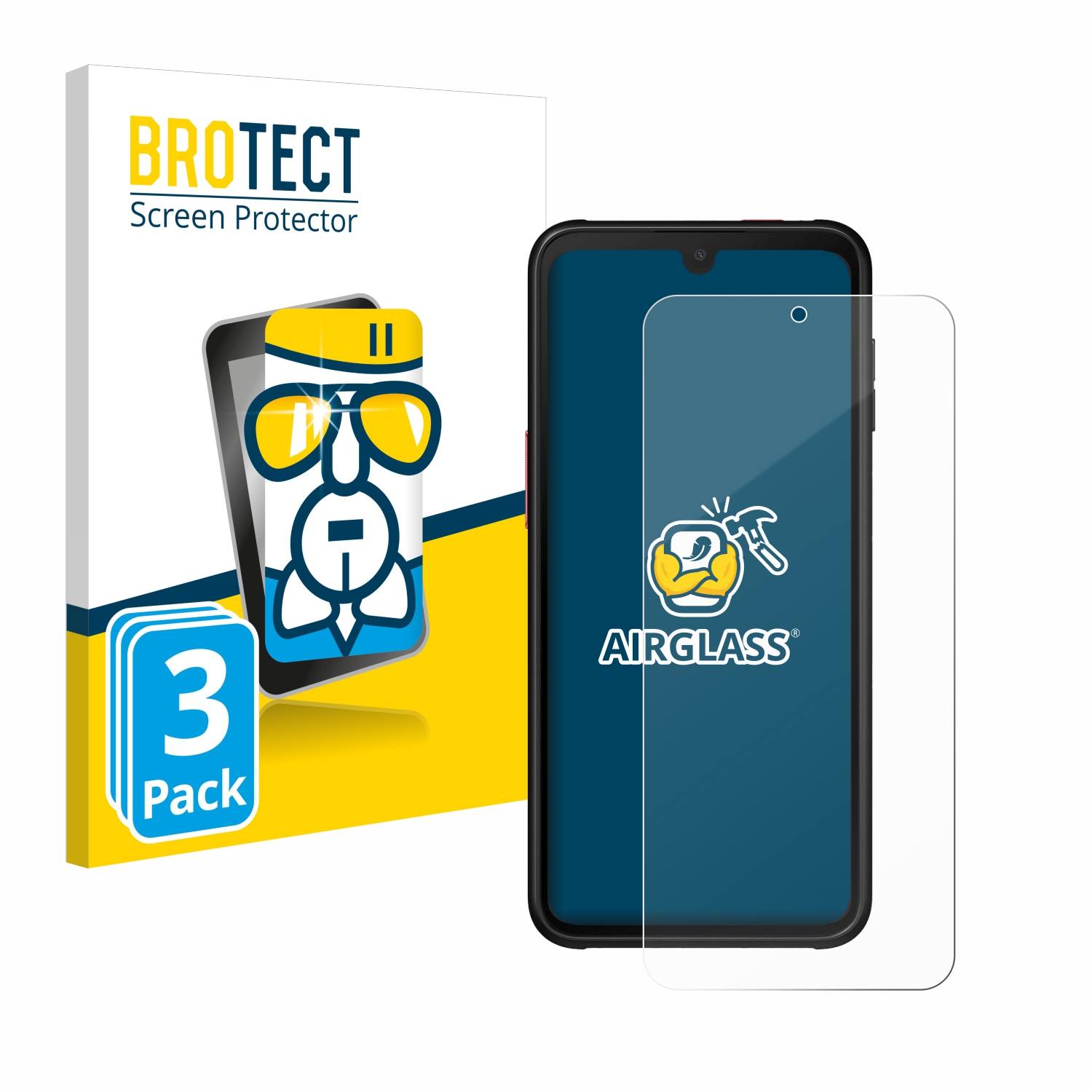 3x BROTECT Schutzglas für Samsung Galaxy XCover 6 Pro Schutzfolie Panzer Folie Glas Display Schutz klar-0
