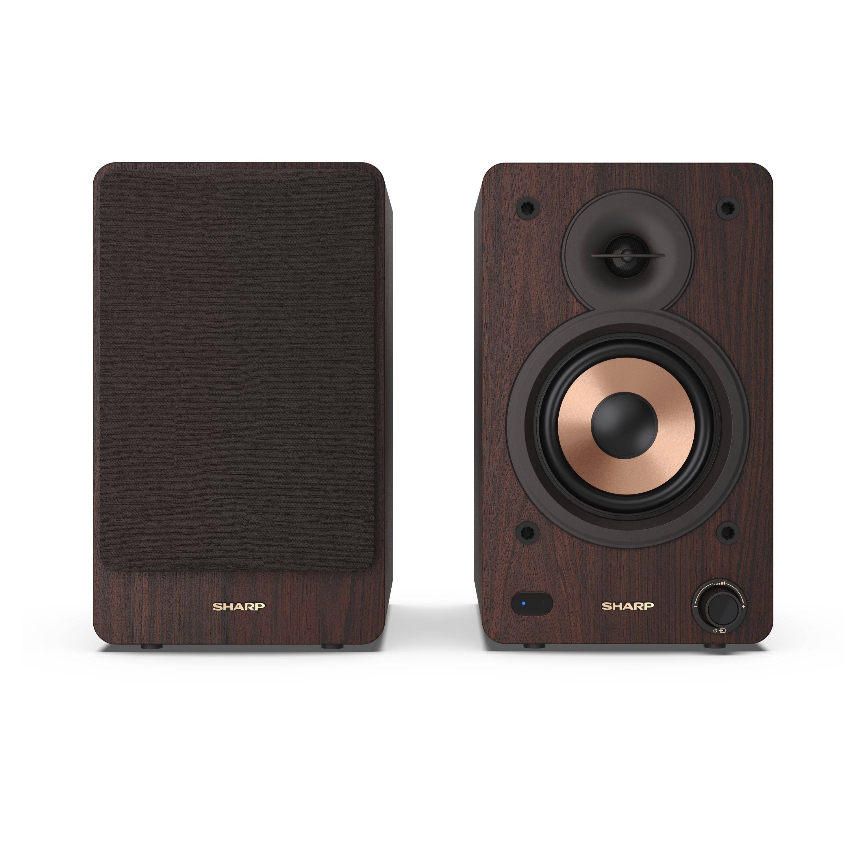 BOOKSHELF SPEAKERS, 2-Wege, 2.0 Kanäle, Verkabelt & Kabellos, 60 W, Braun-1