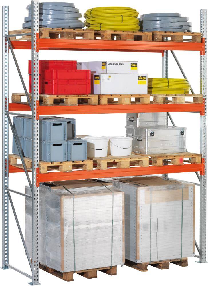 Palettenregal MULTIPAL B2700xT1100xH2700 mm Anbaufeld 9 Plätze Fachlast 2970 kg - Artikel: 7830422933-0