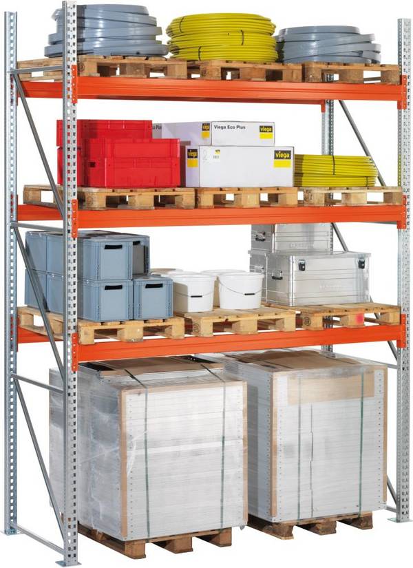 Palettenregal MULTIPAL B2700xT1100xH2700 mm Anbaufeld 9 Plätze Fachlast 2970 kg - Artikel: 7830422933