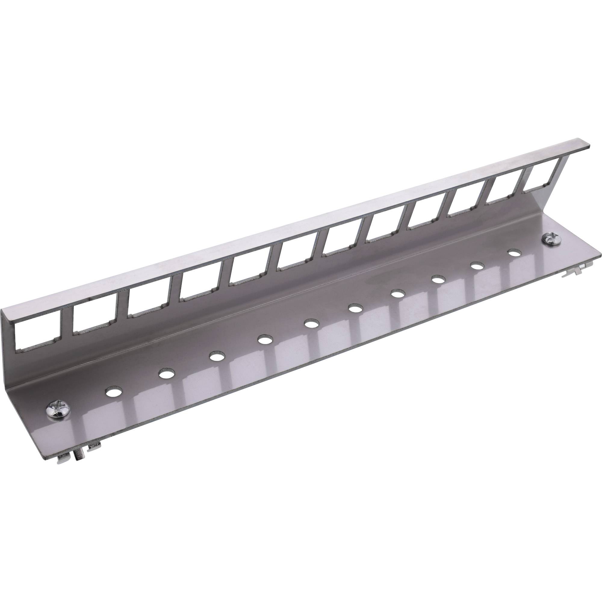InLine® Keystone SNAP-In Metall-Modulhalter, 12-fach für Hutschiene-1