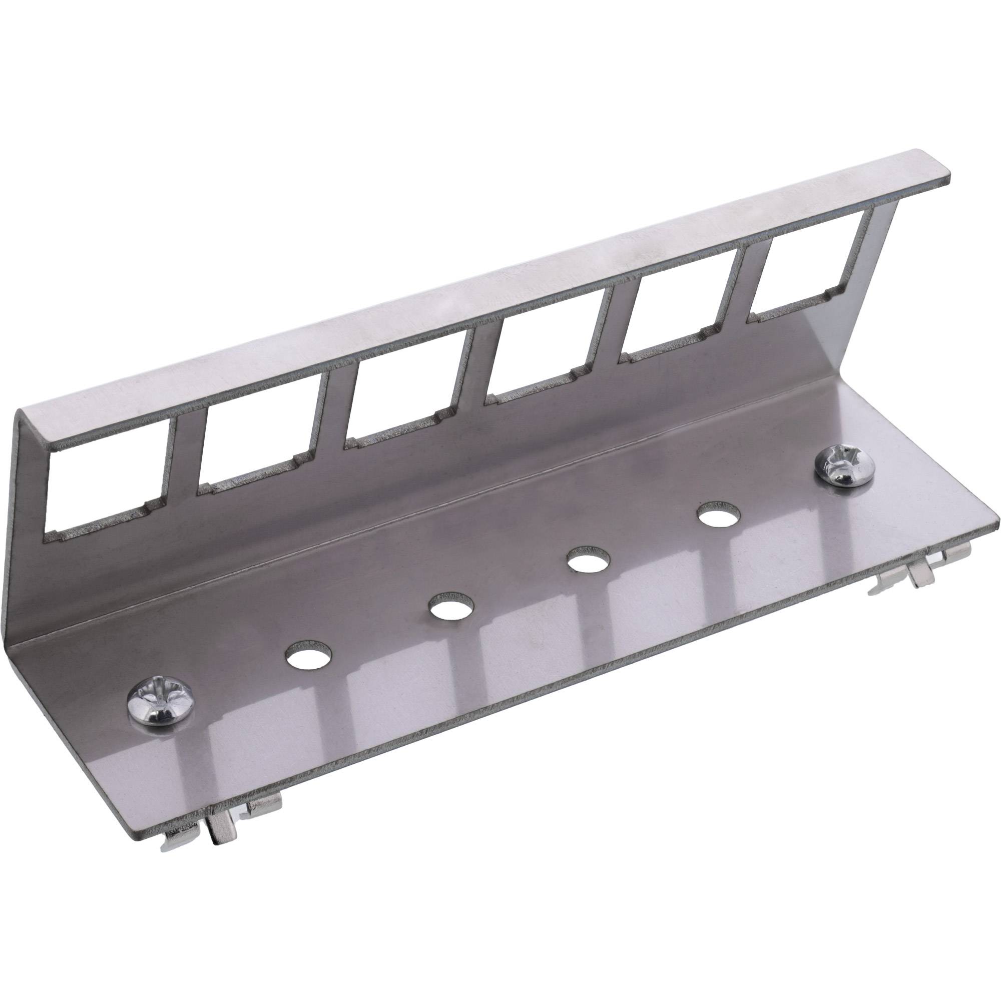 InLine® Keystone SNAP-In Metall-Modulhalter, 6-fach für Hutschiene-1