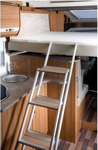 Frankana Comfort von alu-line Alkovenleiter Wohnmobilleiter 4 Stufen-2