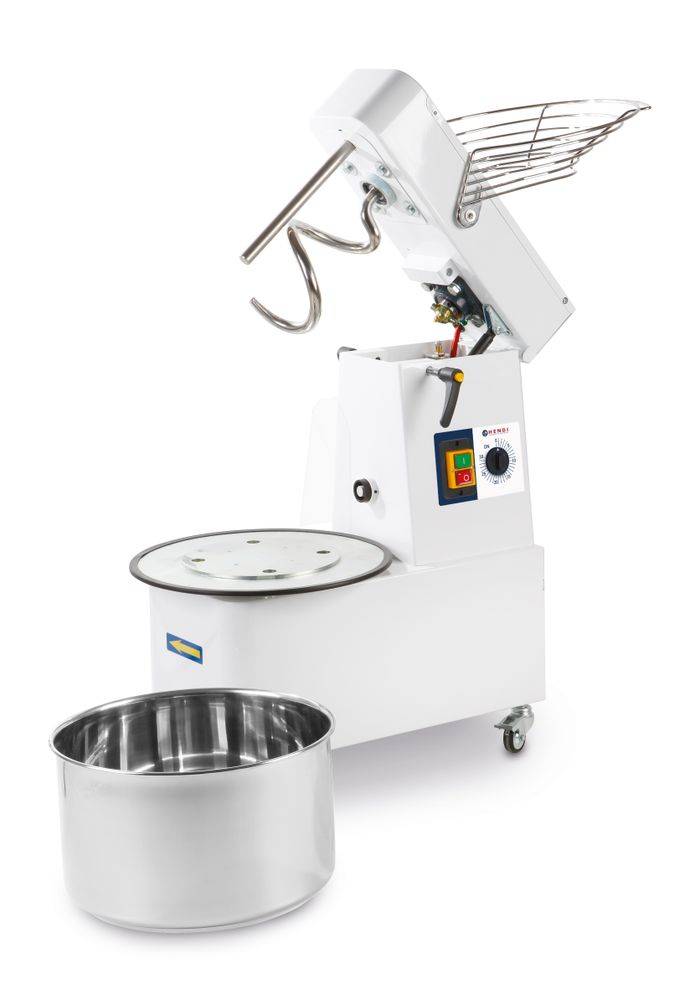 HENDI Spiralmischer mit steigendem Kopf und herausnehmbarer Schüssel, 56 kg/h, 22L, 230V/750W, 400x672x(H)730mm-1