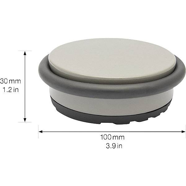 Bodentürstopper BIG DISK Ø 96 mm VE 2 Stk Höhe 30 mm mittelgrau. Wagner System GmbH 83142849-2