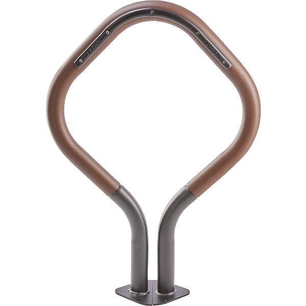 Fahrradständer 2 Stellplätze rostbraun lackiert schwarz. Etablissements Mottez & Cie SA 83189349-1