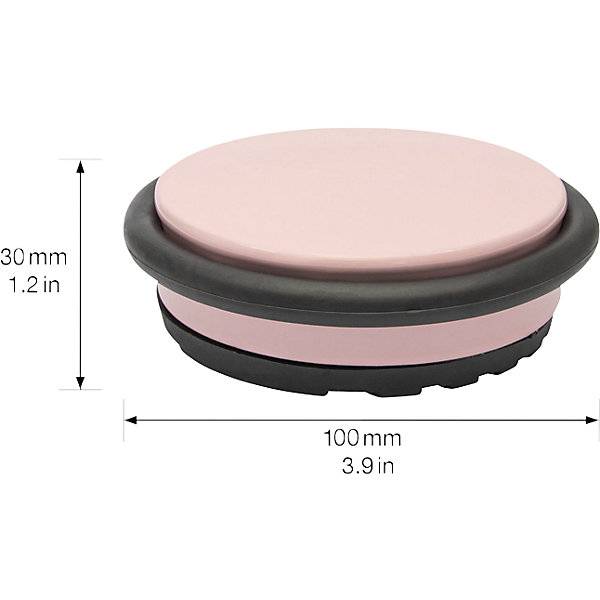 Bodentürstopper BIG DISK Ø 96 mm VE 2 Stk Höhe 30 mm rose. Wagner System GmbH 83142749-3