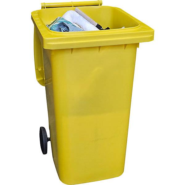 Leckage-Notfallset in Kunststoff-Tonne Bindung 200 Liter Ausführung Öl weiß. TAKKT Industrial & Packaging-1