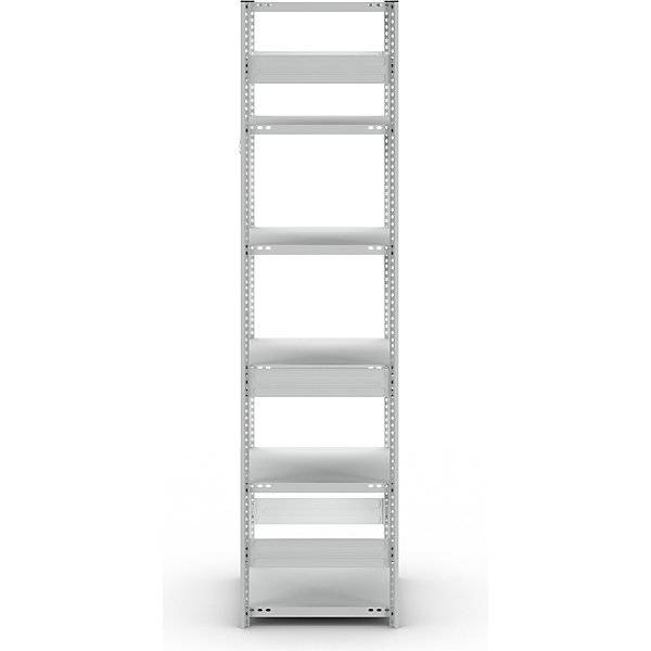 Schwerlast-Steckregal einseitig HxBxT 2500 x 750 x 600 mm grau Grundregal. TAKKT Industrial & Packaging GmbH-4