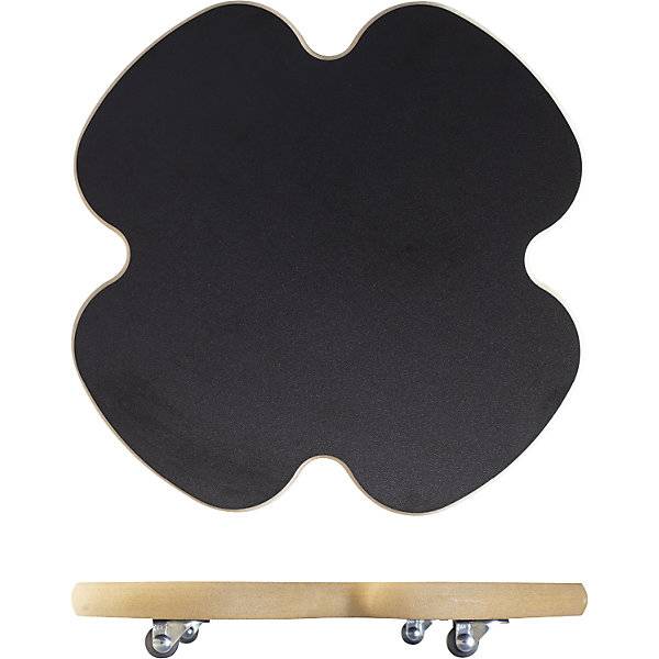Pflanzenroller MDF Tragfähigkeit 100 kg LxB 330 x 330 mm schwarz VE 2 Stk. Wagner System GmbH 83389549-4