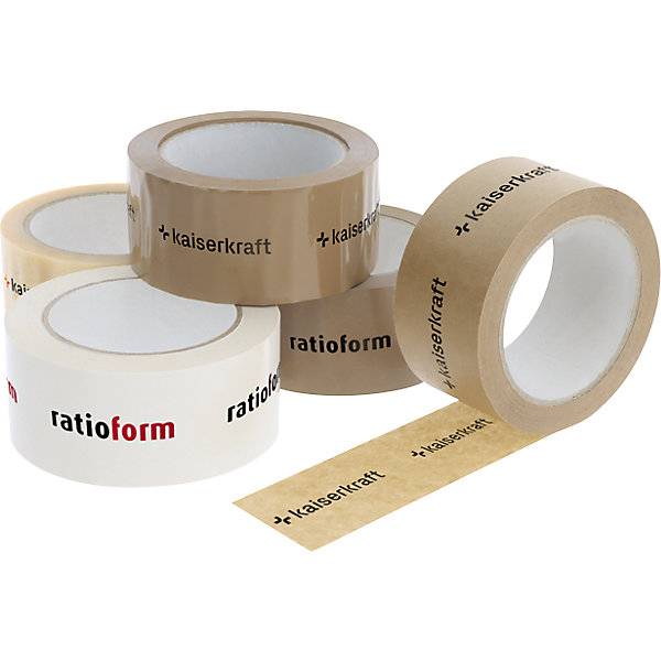 PVC-Klebeband individuell bedruckt VE 36 Rollen Druck 1-farbig braun. Diamant Klebeband GmbH 83287149-2