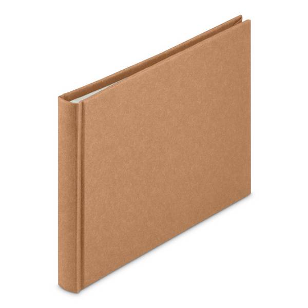 hama 00007614 Buch-Album "Wrinkled", 24x17 cm, 36 weiße Seiten, Braun