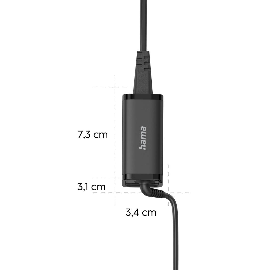 hama 00200022 Universal-USB-C-Notebook-Netzteil, GaN, Power Delivery (PD), 5-20V/45W-3