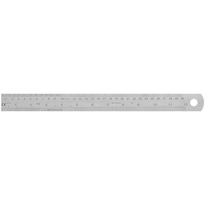 Stahlmaßstab 300 mm x 30 mm x 1,0 mm-0