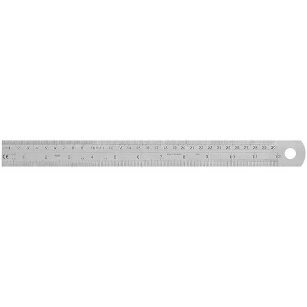 Stahlmaßstab 300 mm x 30 mm x 1,0 mm