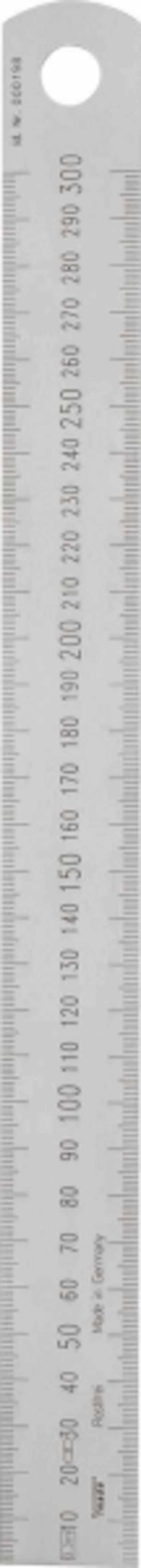 Stahlmaßstab 150mm x 13mm x 0,5 mm, gelasert