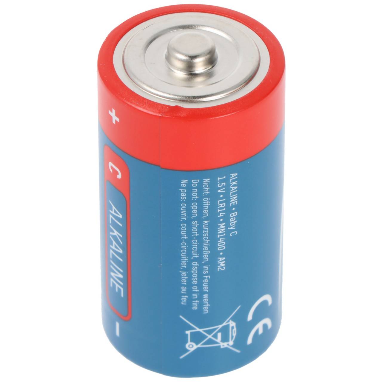 Ansmann Alkaline Batterie Baby C, LR14, 1,5V, 2er Papierblister-4
