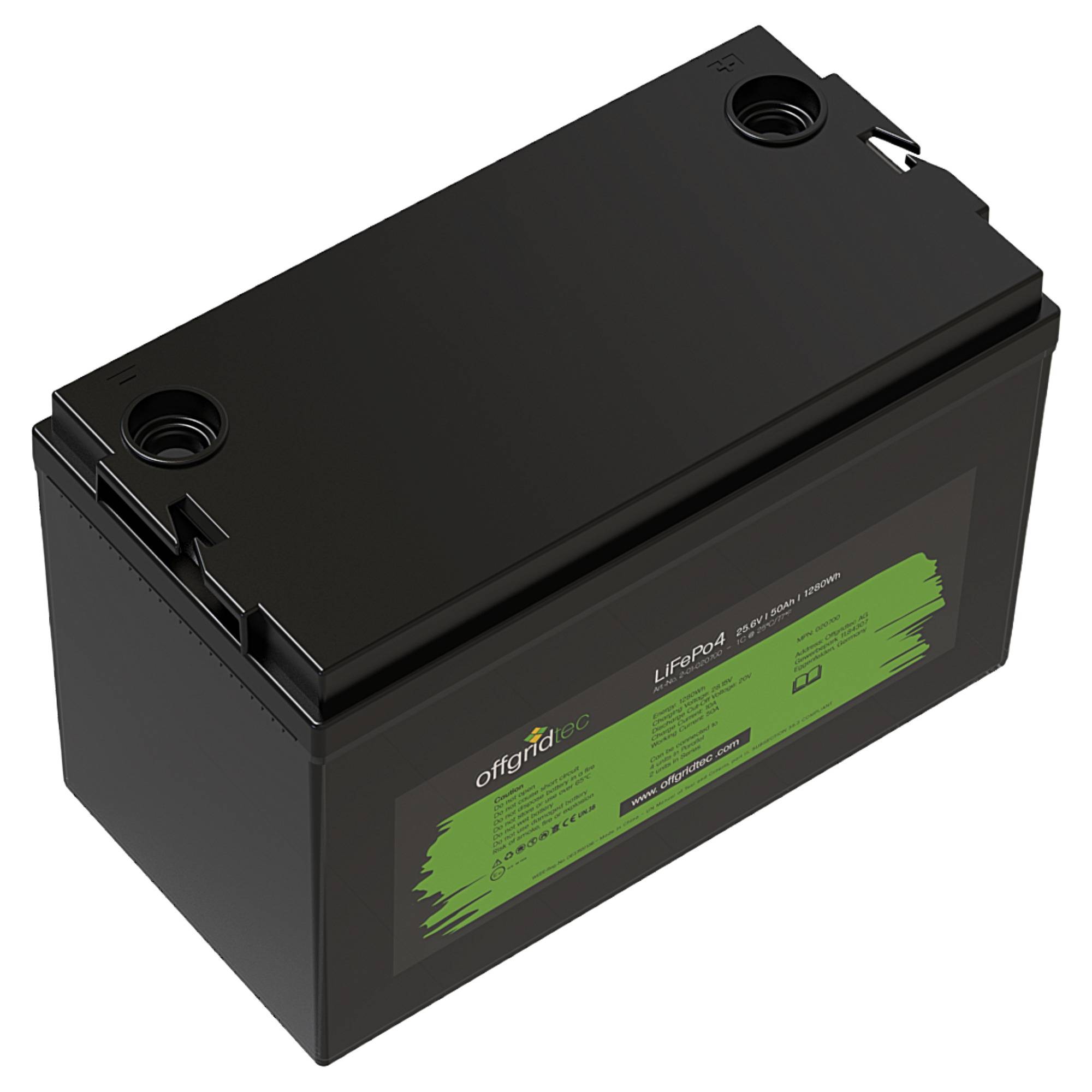 Offgridtec LiFePO4 Akku 25,6/50 24V 50Ah BMS integriert 1280Wh-2