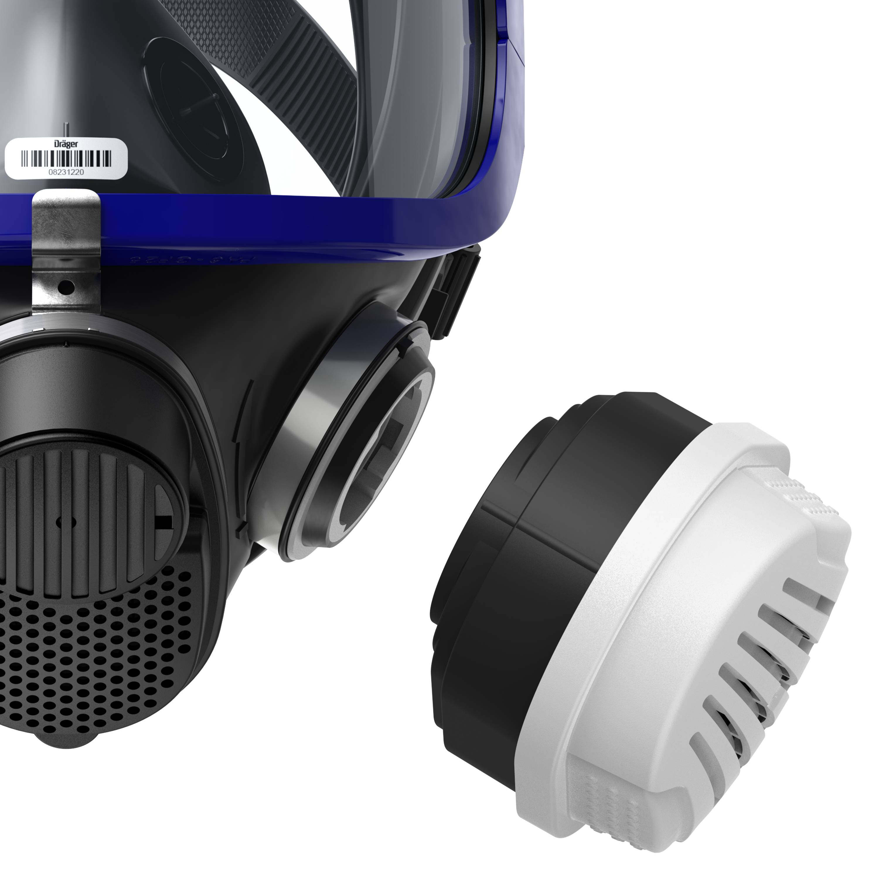 Dräger Atemschutzmaske Vollmaske X-plore 5500 Gasmaske mit Filter A2P3 Lackiermaske und Staubmaske-3