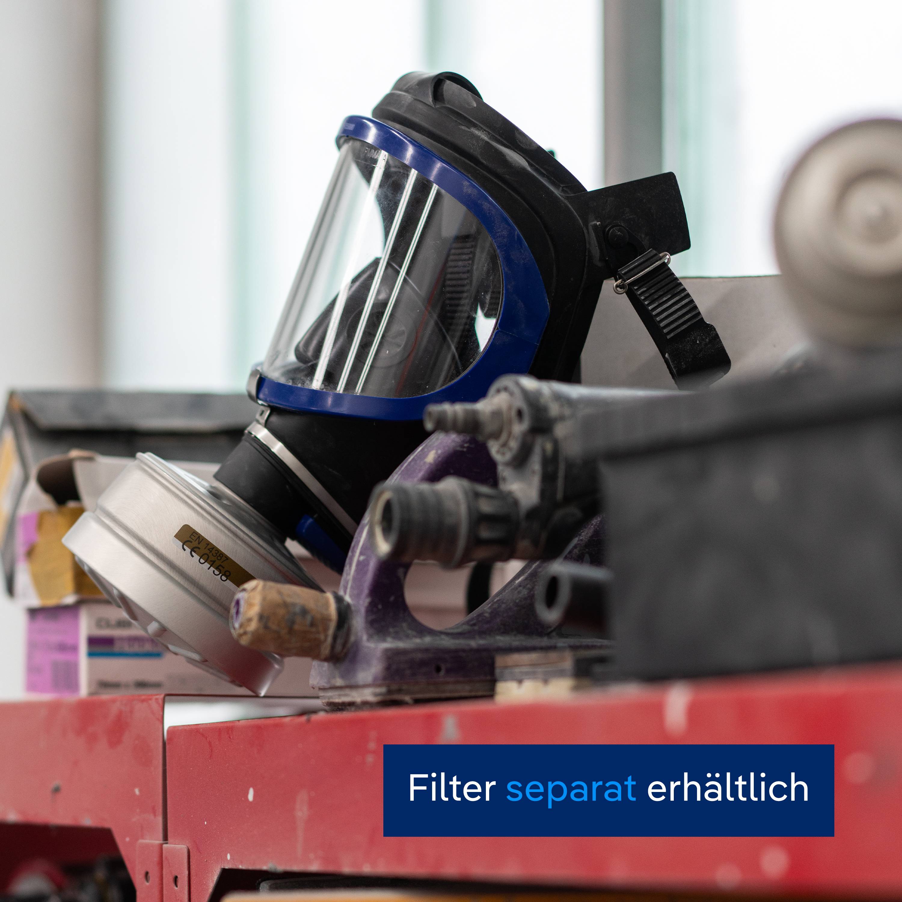 Dräger Atemschutzmaske Vollmaske X-plore 6300 ohne Filter mit RD40 Gasmaske Anschluss-4
